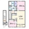 シャトーKINKI Aの間取り画像