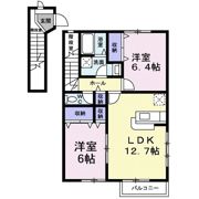 サンライズ川原 Cの間取り画像