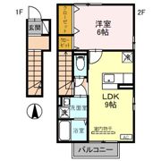 エスポワール海都 Cの間取り画像