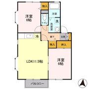 アピエ 壱番館/弐番館の間取り画像
