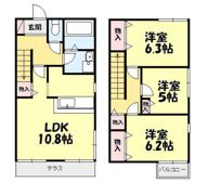 クローバーズヒル Aの間取り画像