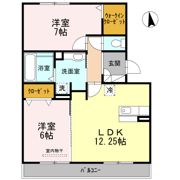 ブロッサム B棟の間取り画像