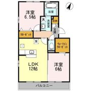マインパレスⅡ B棟の間取り画像