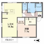 エバーグリーン Aの間取り画像
