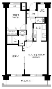 レールシティ十条清水坂公園の間取り画像