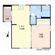 美し浜 F棟の間取り画像