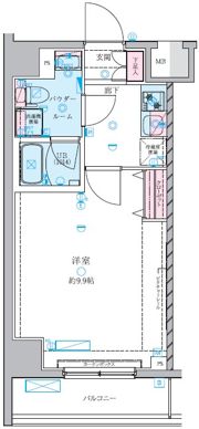 GENOVIA白糸台skygardenの間取り画像