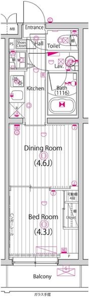 ガーラ・ヴィスタ新板橋の間取り画像