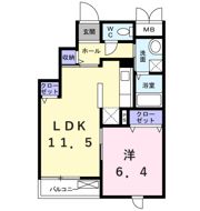 ヴァンベール成田の間取り画像