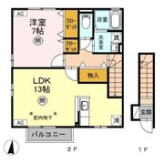 ラルジュメゾン Bの間取り画像