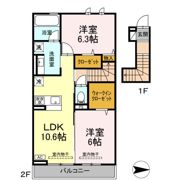 メゾン陣場の間取り画像