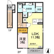蔵谷ハイツの間取り画像
