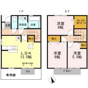 オークスコート西新在家 A棟の間取り画像