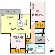 サンドルフ高須Ⅱ番館の間取り画像