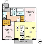 サンドルフ高須Ⅱ番館の間取り画像
