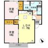 ロイヤルガーデン三城Bの間取り画像