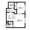 Kalmia桑園(カルミア桑園)の間取り画像