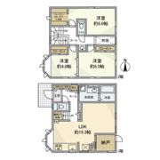 野崎戸建の間取り画像
