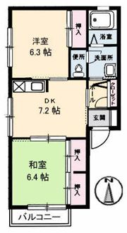 オリエントたになかの間取り画像