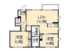 グランヴェール高本の間取り画像