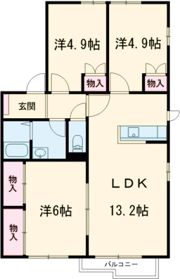 マウントクック Cの間取り画像