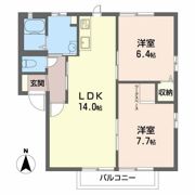 コーポトロモン Bの間取り画像