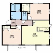 MastTown出川 Aの間取り画像