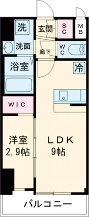 スワンズシティ神戸湊川Ⅱの間取り画像