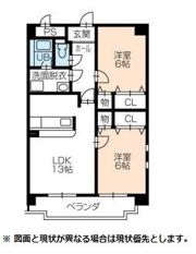 シャモニー横井の間取り画像