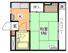 くさかり荘の間取り画像