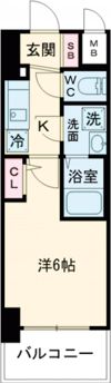 エスリード神戸大倉山ヒルズの間取り画像