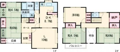 柏市みどり台四丁目戸建の間取り画像
