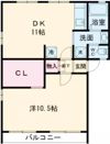 三ノ江ハイツの間取り画像