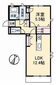 シャーメゾンタウン西阿知駅前 B棟の間取り画像