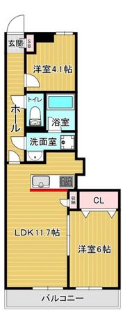 ピアコート越谷の間取り画像