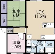 ソファレ土屋Aの間取り画像