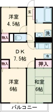 ベルメゾン岩崎の間取り画像