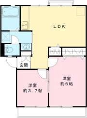 アイハイツA・Bの間取り画像