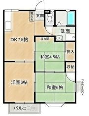 ルシェール三輪A棟の間取り画像