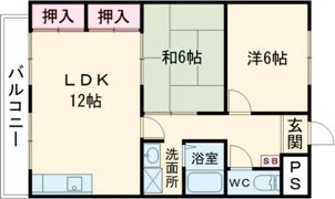 ビューハイツMの間取り画像