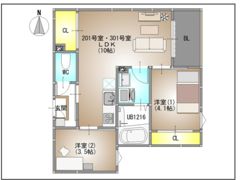 仮称）REGALEST 北方3の間取り画像