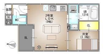 仮称）REGALEST 北方4の間取り画像