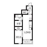 WISPERIA穂波(ウィスペリアホナミ)の間取り画像