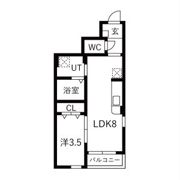 WISPERIA穂波(ウィスペリアホナミ)の間取り画像