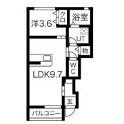 Bel Posto 星が丘 B棟の間取り画像