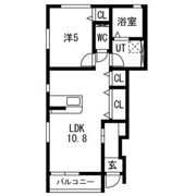 grand parace(グランドパレス)奥州Ⅰの間取り画像