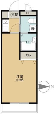 モンシャトー伍番館の間取り画像