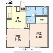 コーポ大黒屋Wの間取り画像