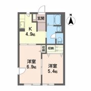 サン・カシオペア Bの間取り画像