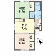 タウンコート下長Dの間取り画像